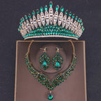 Crystal Bridal Crown Jewelry Set