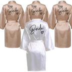 Team Bride Satin Robe