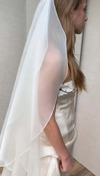Curled Edge Double Layer Veil