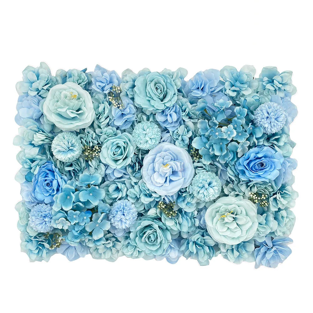 Silk Rose & Peony Flower Wall Panel