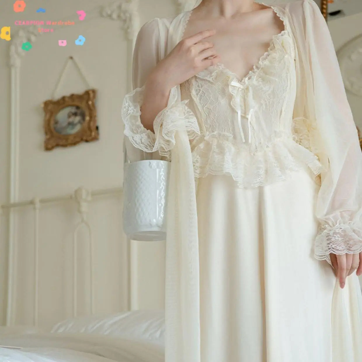 Princess Satin Bridal Robe Set