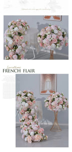 Pink Artificial Flower Decor Set