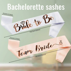 Bride Satin Bachelorette Sash