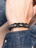“To My Man” Leather Bracelet