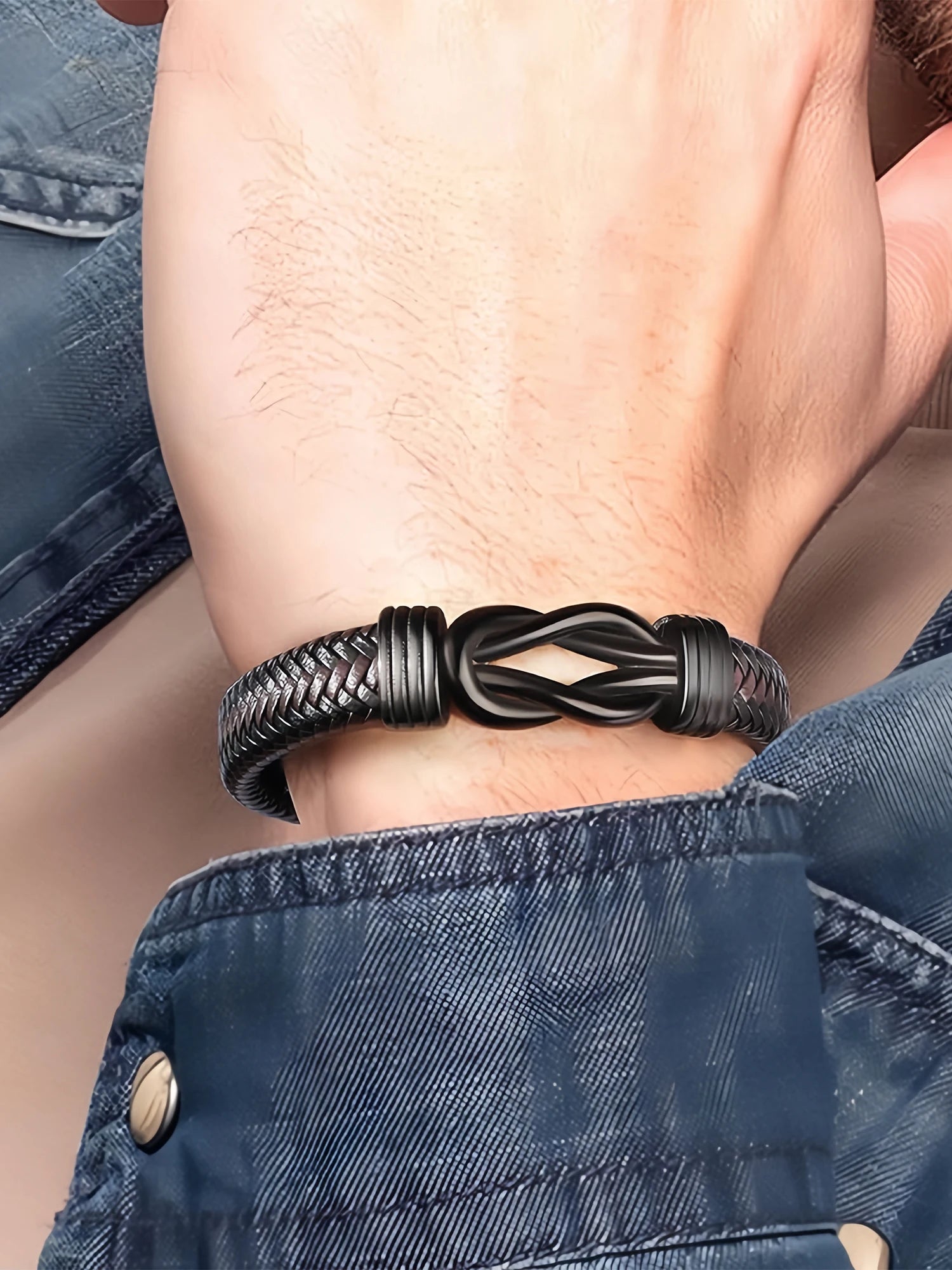 “To My Man” Leather Bracelet