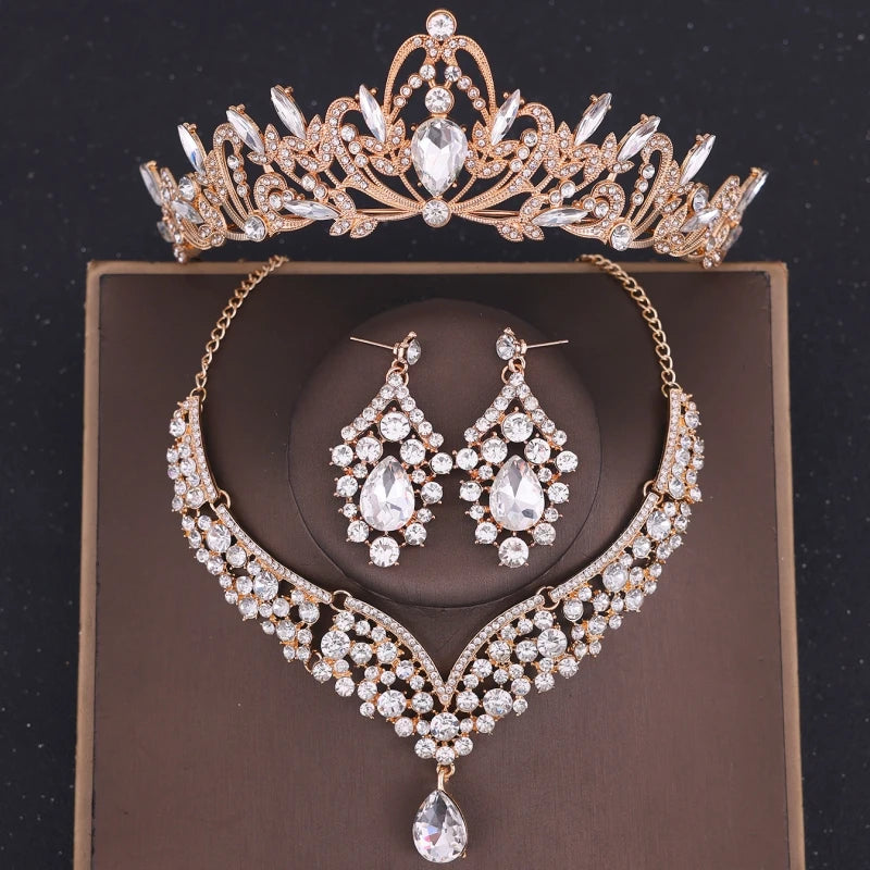 Luxury Crystal Bridal Jewelry Set