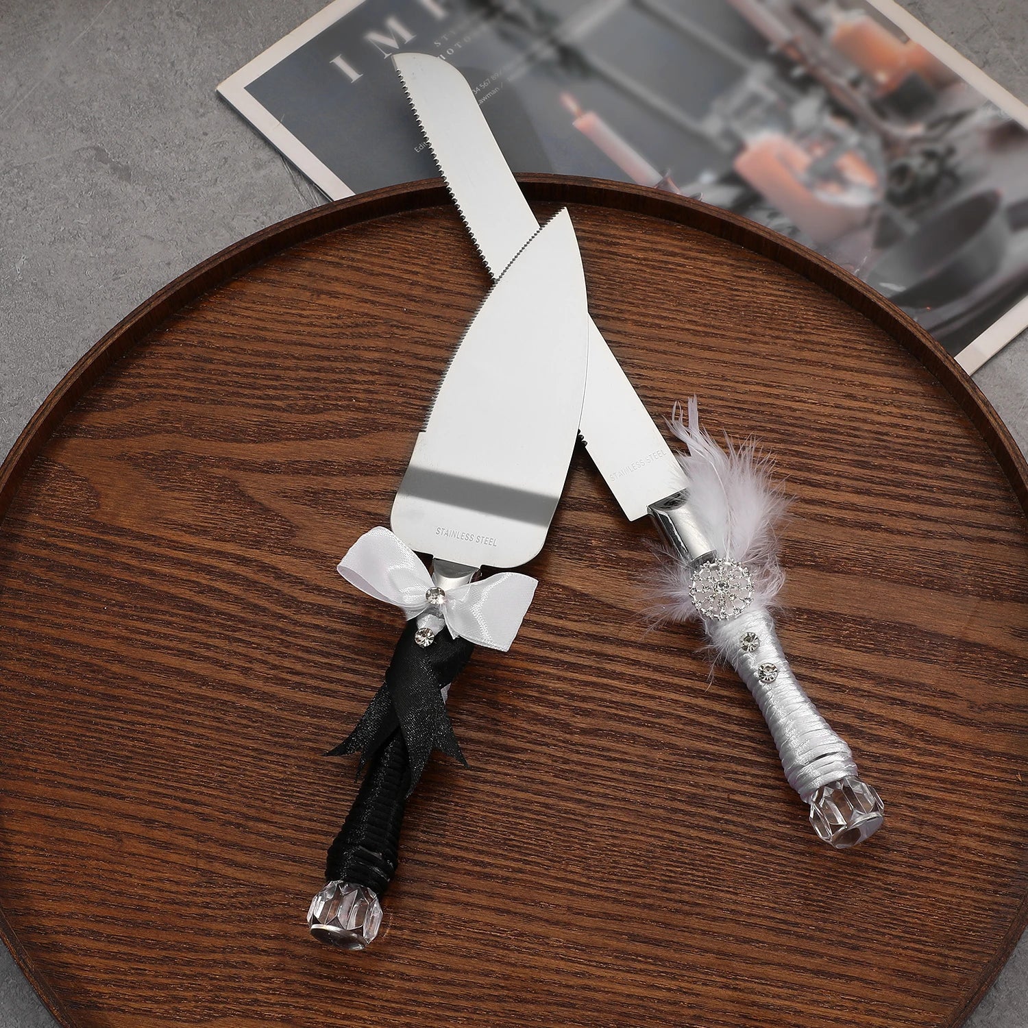 Elegant Stainless Steel Cake Knife