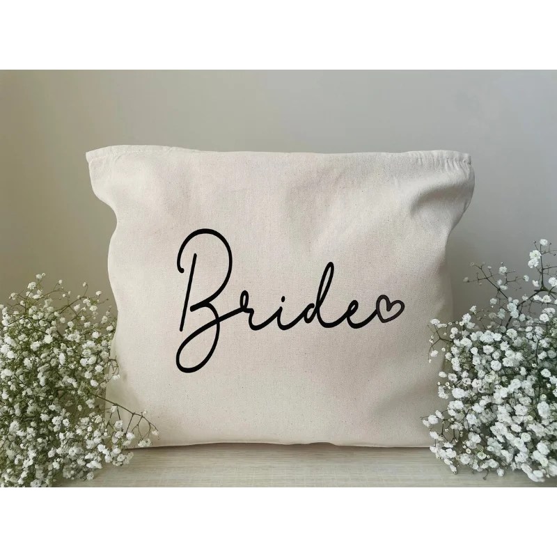 Bride Zippered Tote Bag