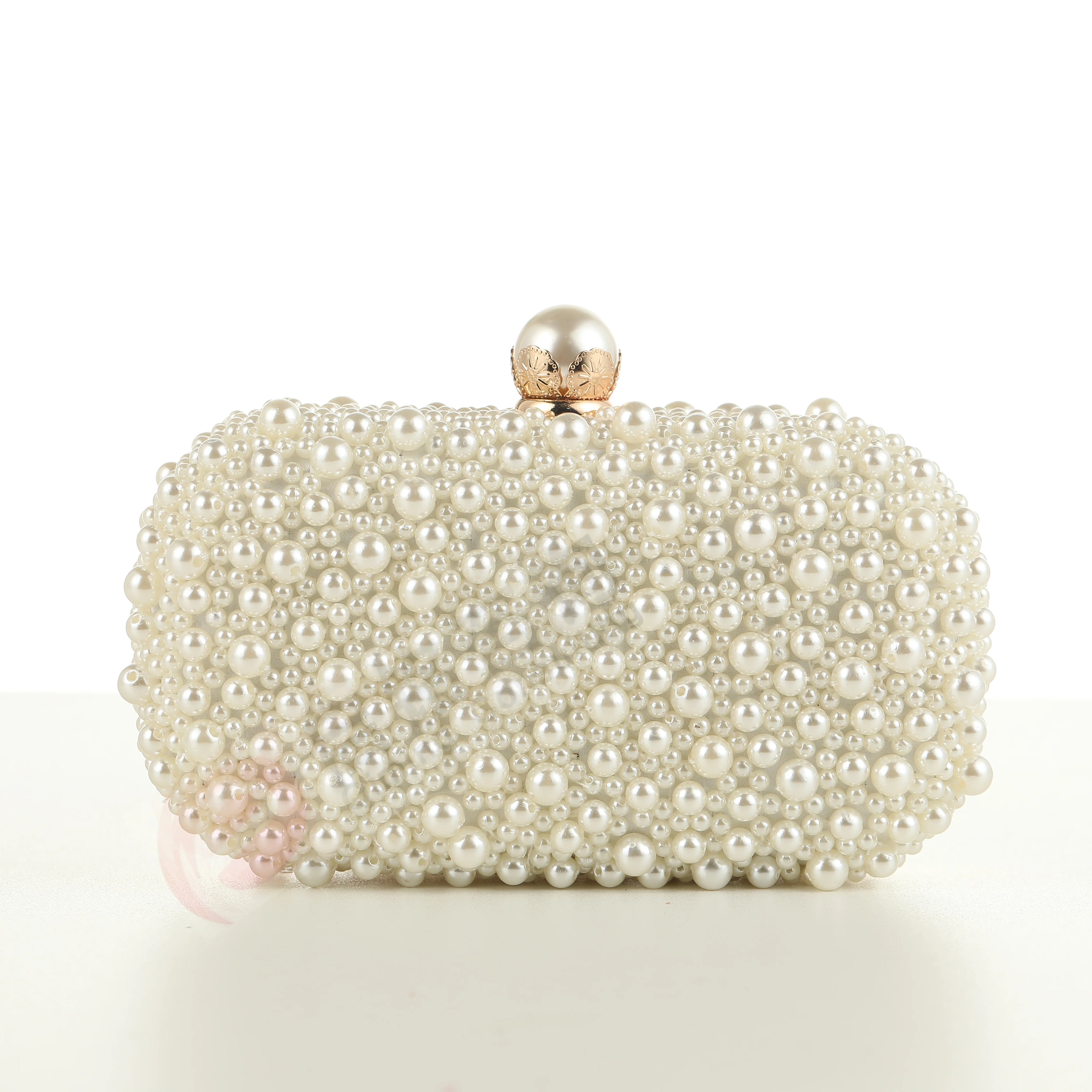 Pearl Beaded Bridal Clutch