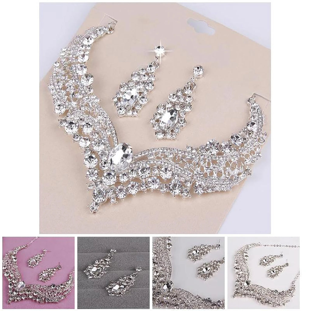 Rhinestone Bridal Jewelry Set