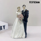 Bride & Groom Cake Topper Decor