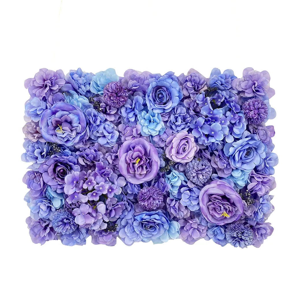 Silk Rose & Peony Flower Wall Panel