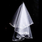 Short Tulle Bridal Veil with Comb