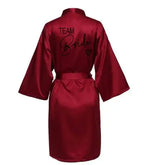 Team Bride Satin Robe
