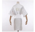 Bridal Satin Kimono Robe