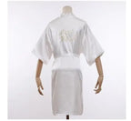 Bridal Satin Kimono Robe