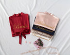 Bridal Satin Kimono Robe