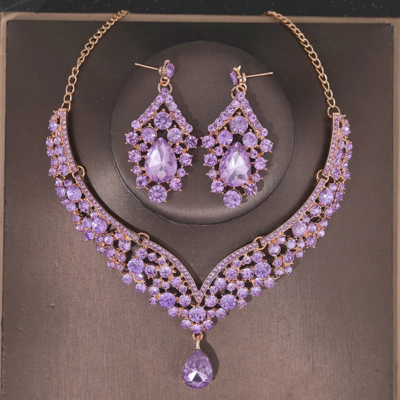 Luxury Crystal Bridal Jewelry Set