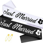 Just Married Party Sash Set