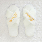 Bridal Open-Toe Slippers
