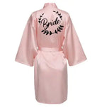 Team Bride Satin Kimono Robe