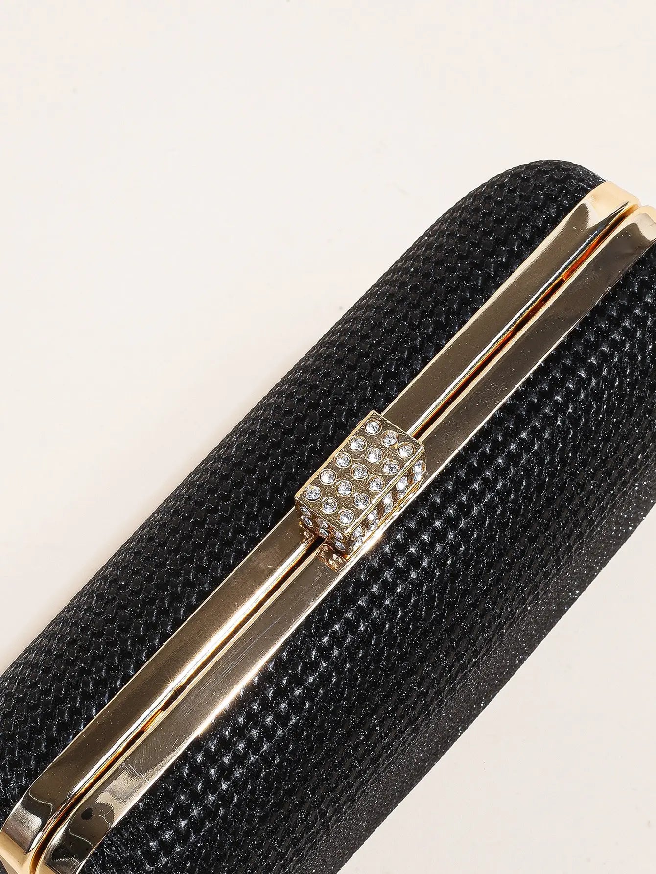 Silver Rhinestone Evening Clutch