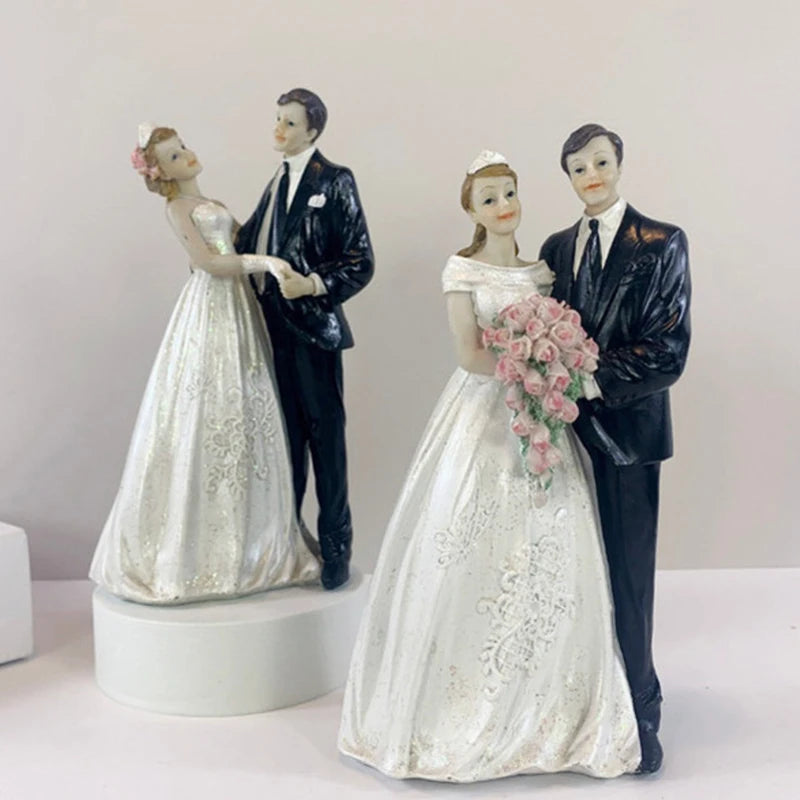 Bride & Groom Cake Topper Decor