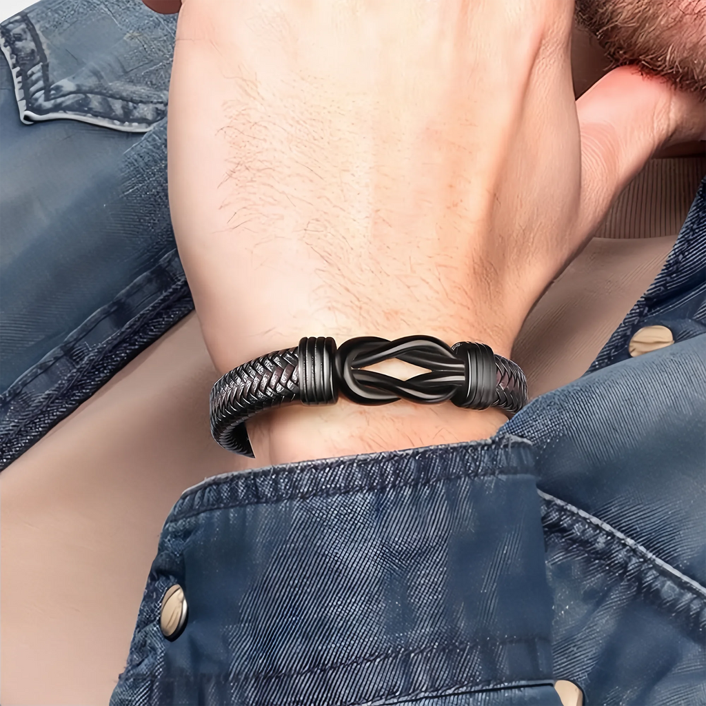 “To My Man” Leather Bracelet