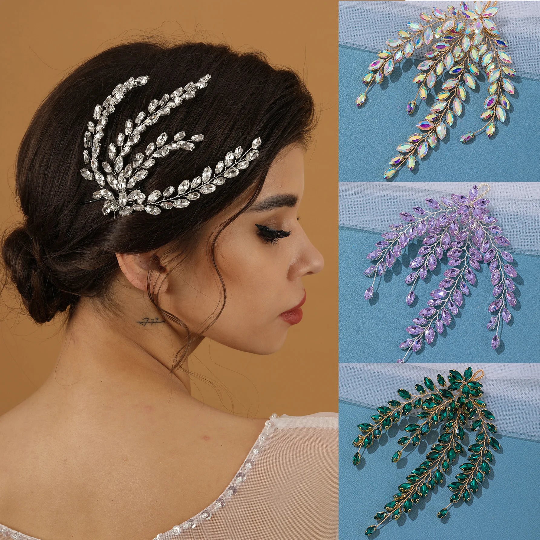 Leaf Crystal Bridal Headpiece