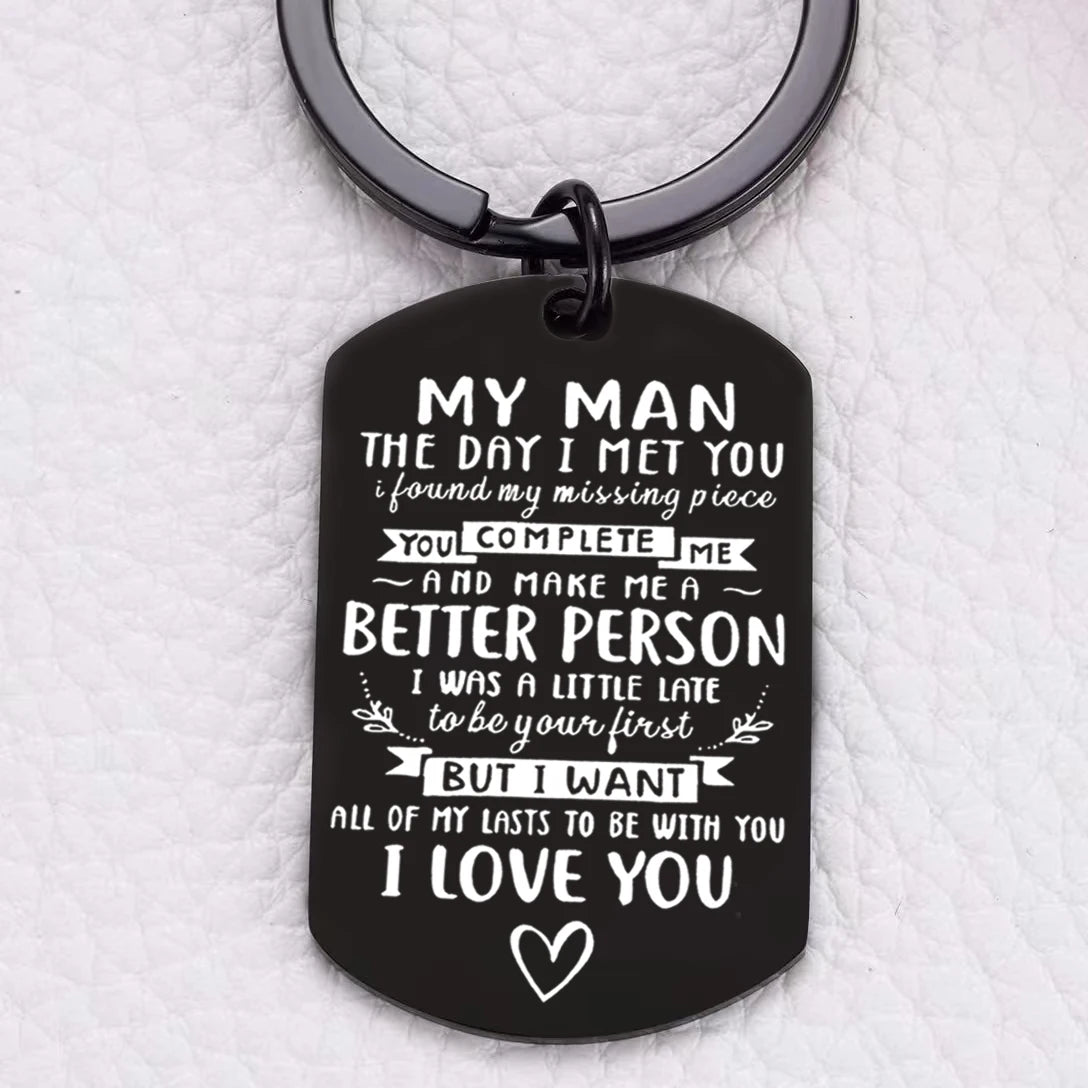 “I Love You” Romantic Keychain
