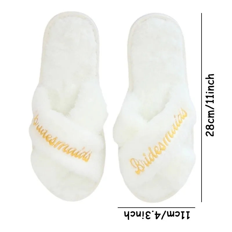 Bridal Open-Toe Slippers