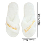 Bridal Open-Toe Slippers