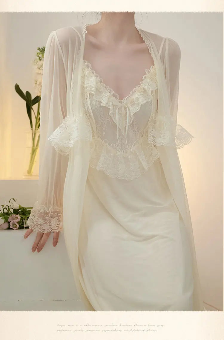 Princess Satin Bridal Robe Set