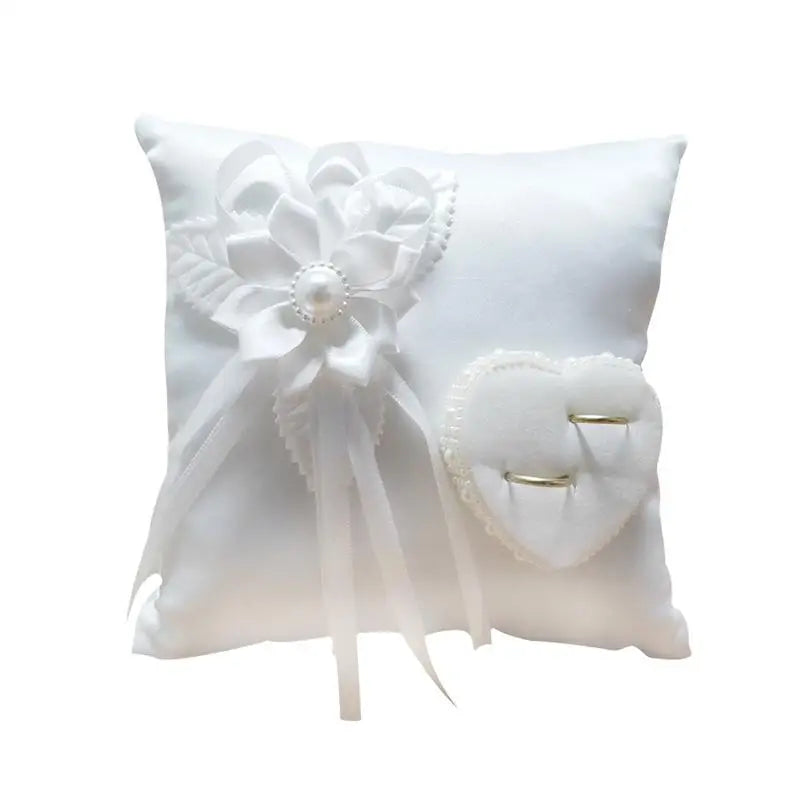 Heart Wedding Ring Pillow