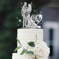 Crystal Rhinestone “Mr & Mrs” Cake Topper