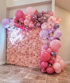Silk Rose & Peony Flower Wall Panel