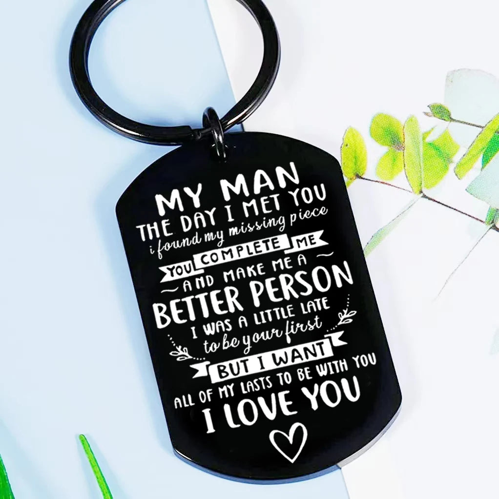 “I Love You” Romantic Keychain