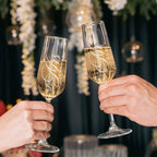 Personalized Mr & Mrs Champagne Flutes