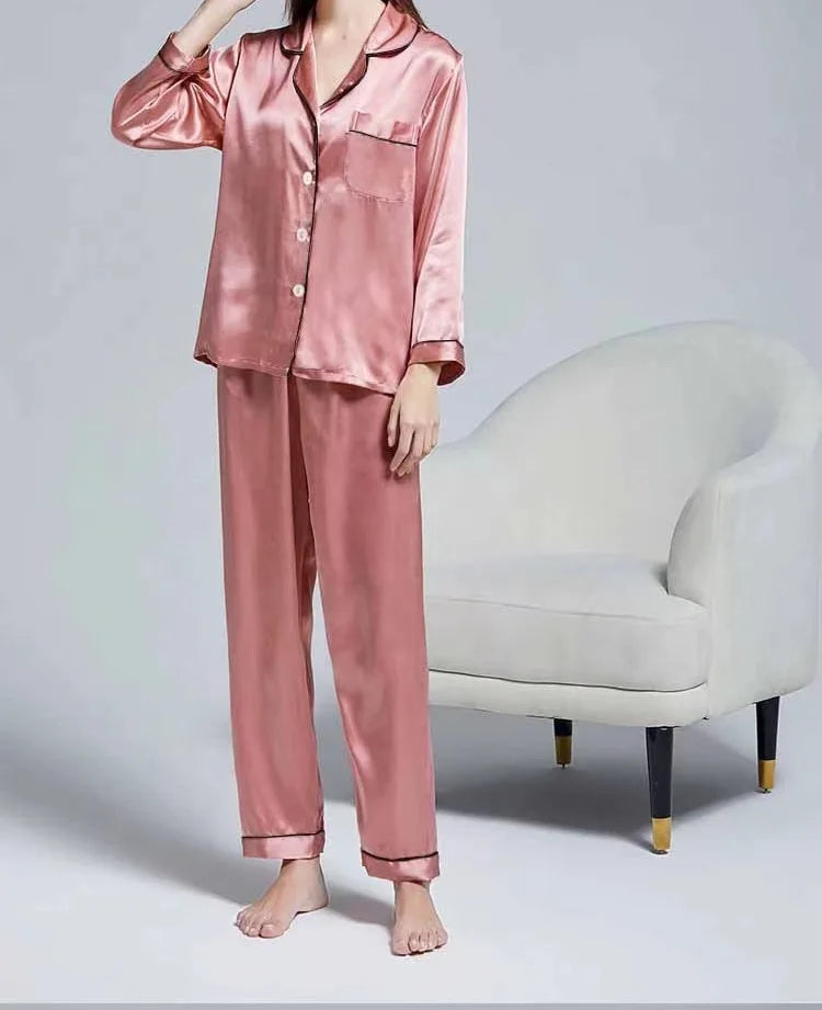 Custom Couple Satin Pajamas