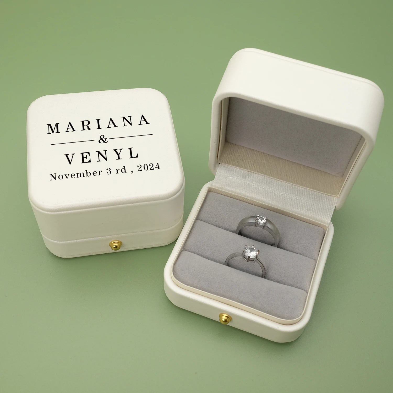Personalized Wedding Ring Box