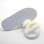 Bridal Open-Toe Slippers