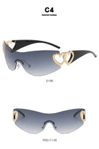 Heart Temple Y2K Sunglasses