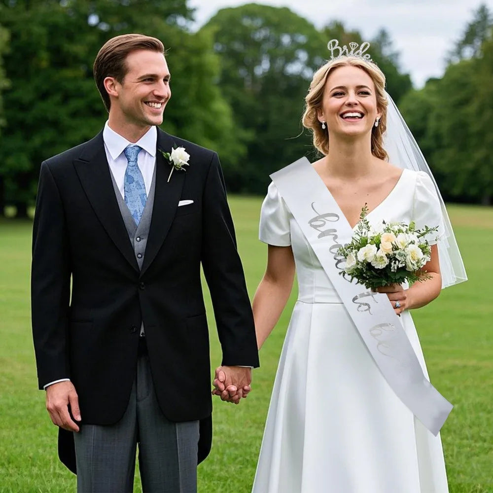Bride-to-Be Veil & Sash Set
