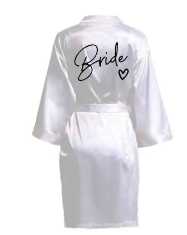 Team Bride Satin Robe
