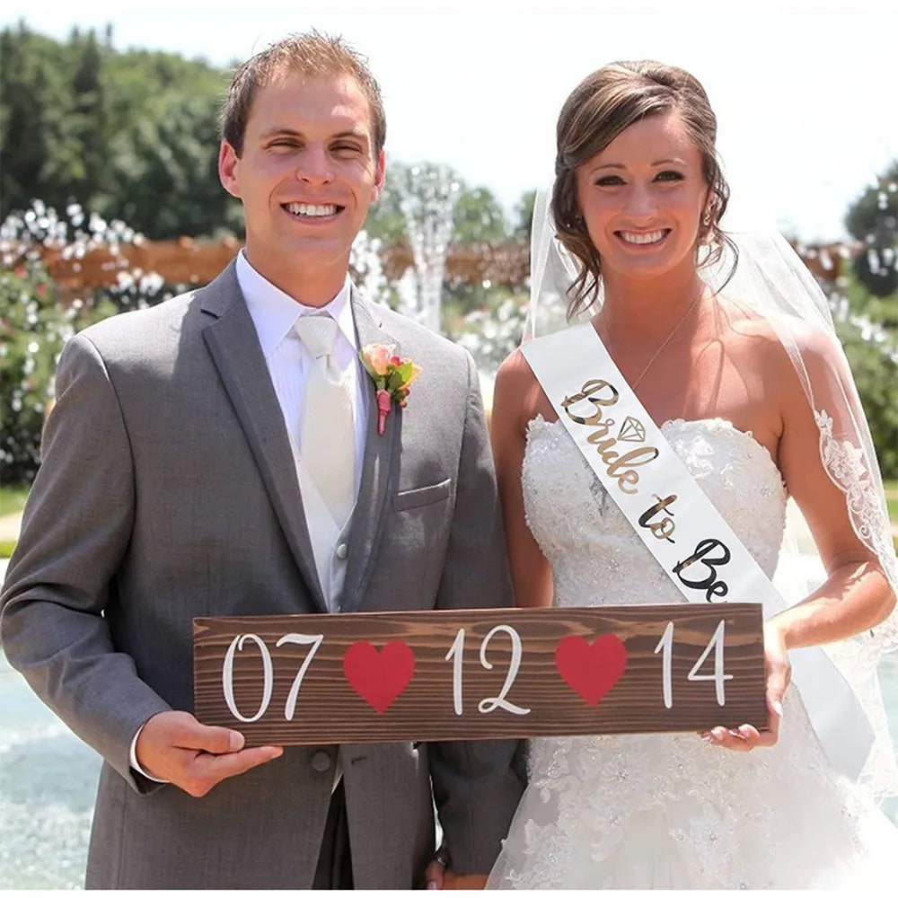 Rose Gold “Team Bride” Satin Sash – Bride To Be Bachelorette Party Accessory