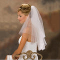 Short Tulle Bridal Veil with Comb