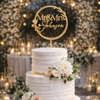 Personalized Mr & Mrs Cake Topper