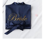 Bridal Satin Kimono Robe