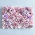 Silk Rose & Peony Flower Wall Panel