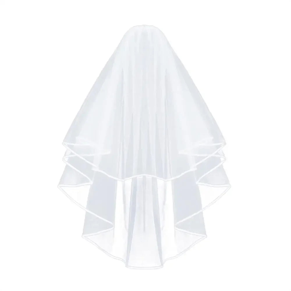 Short Bridal Veil with Comb